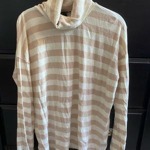 J. Crew Deck Striped Oversized Turtleneck - M NWOT